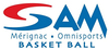 logo du club S.A.Mérignac Basket