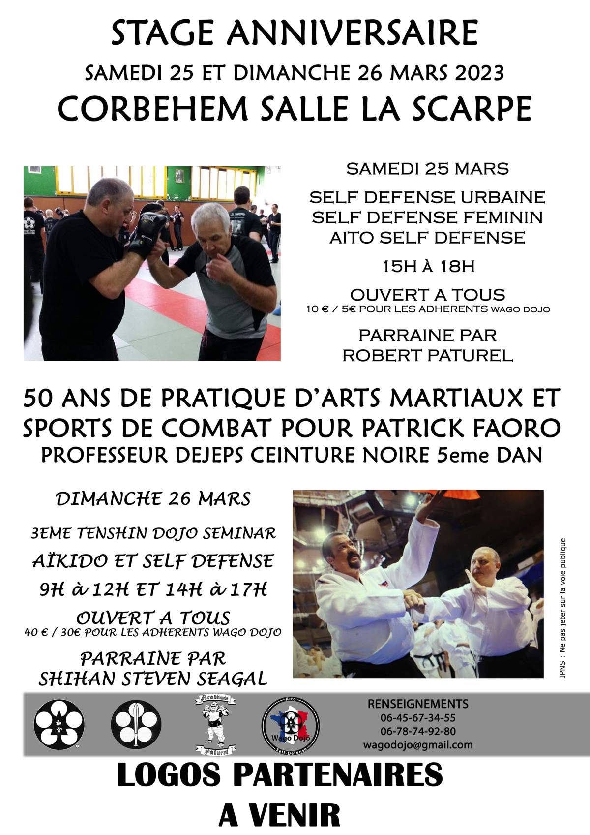 Actualité - STAGE ANNIVERSAIRE 50 ANS DE PATRICK FAORO - club Aikido ...