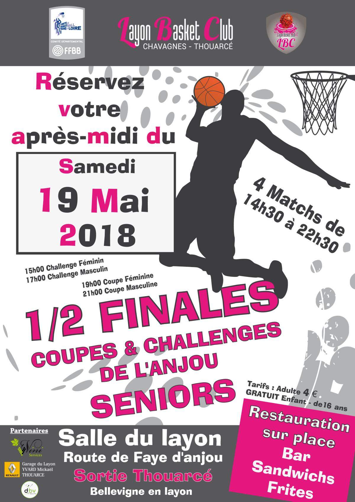 Actualité - AFFICHE 1/2 FINALES COUPES ET CHALLENGES... - Club Basket ...