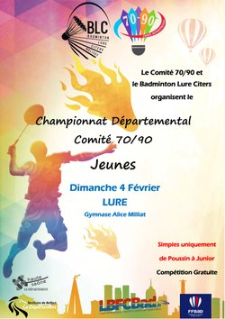 Championnat Départemental Jeunes dimanche 4 février à Lure