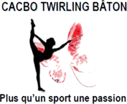 logo du club cacbo twirling baton CARBON-BLANC