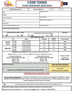 INSCRIPTIONS SAISON 2024/2025