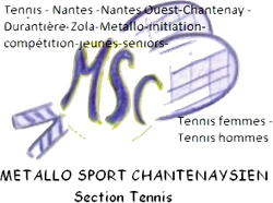 logo du club Métallo sport chantenaysien section tennis