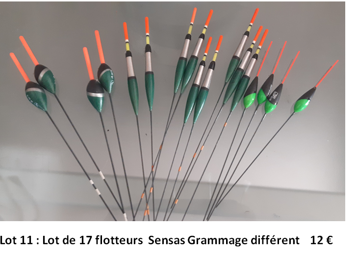 lot de materiel de peche